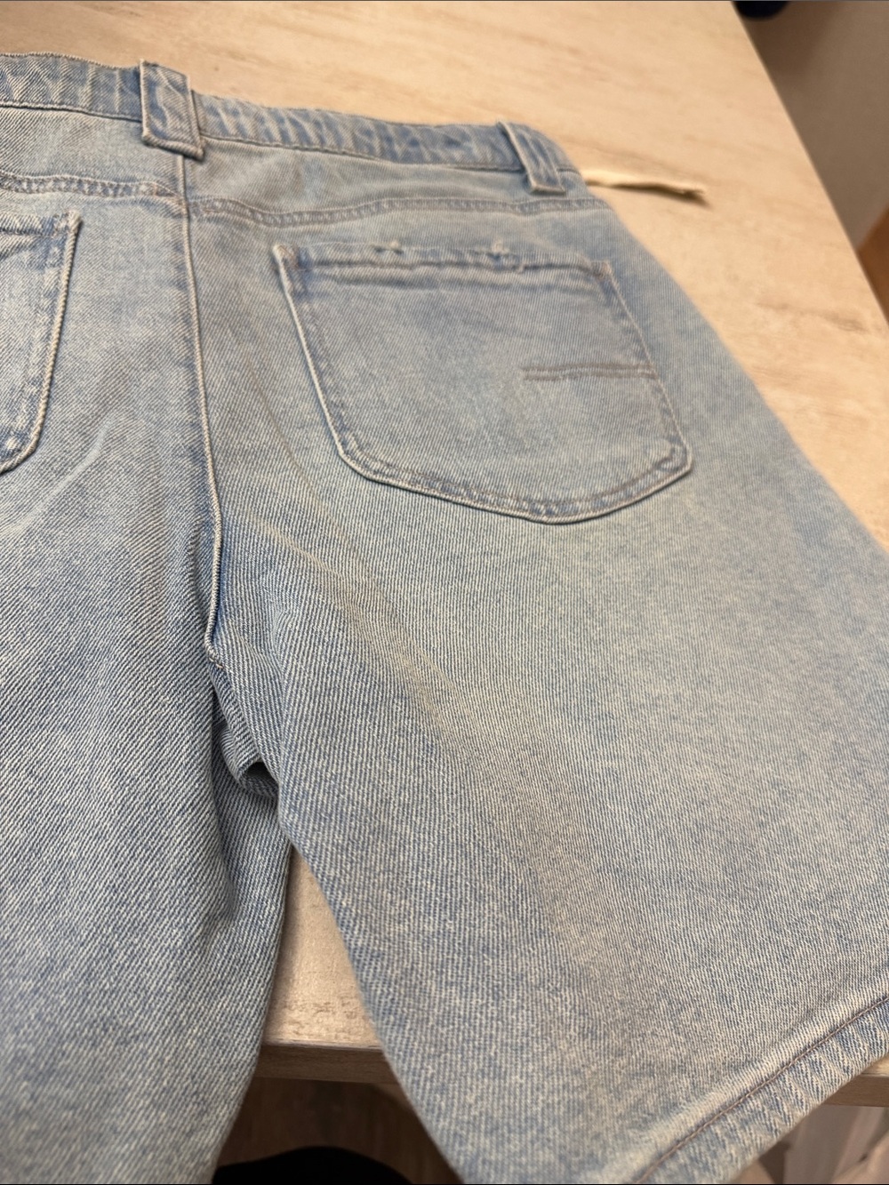 Democracy Light Blue Denim Women's Drawstring tie Shorts - Picture 6 of 13